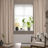 IKEA SANELA (ИКЕА САНЕЛА) — Штора, 2 шт, на ленте/светло-бежевый, 140x300 см — фото 2