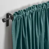 IKEA SANELA (ИКЕА САНЕЛА) — Штора, 2 шт, на ленте/темно-серый/бирюзовый, 140x300 см — фото 8