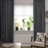 IKEA SANELA (ИКЕА САНЕЛА) — Штора, 2 шт, на ленте/темно-серый, 140x300 см — фото 3
