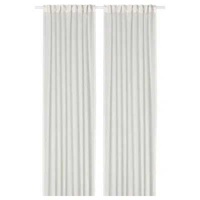 IKEA ROSENROBINIA (ИКЕА РОСЕНРОБИНИА) — Шторы, 2 шт, на ленте/белые, 145x300 см