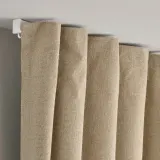 IKEA ROSENMANDEL (ИКЕА РОСЕНМАНДЕЛ) — Шторы, 1 пара, на ленте/желто-бежевые, 135x300 см — фото 6