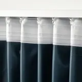 IKEA ROSENMANDEL (ИКЕА РОСЕНМАНДЕЛ) — Шторы, 1 пара, на ленте/зеленый, 135x300 см — фото 5