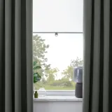 IKEA ROSENMANDEL (ИКЕА РОСЕНМАНДЕЛ) — Шторы блэкаут, пара, на ленте/темно-зеленый, 135x300 см — фото 3
