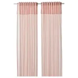 IKEA MOALISA (ИКЕА МОАЛИСА) — Штора, 2 шт, на ленте/розовый, 145x300 см — фото 1