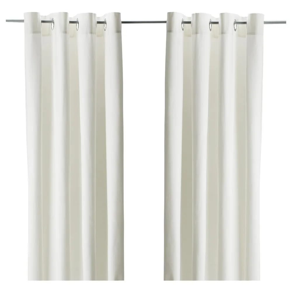 IKEA MERETE (ИКЕА МЕРЕТЕ) — Шторы, 1 пара, сетка/белый, 145x300 см