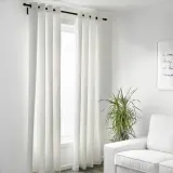 IKEA MERETE (ИКЕА МЕРЕТЕ) — Шторы, 1 пара, сетка/белый, 145x300 см — фото 4