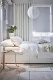 IKEA MERETE (ИКЕА МЕРЕТЕ) — Шторы, 1 пара, сетка/белый, 145x300 см — фото 5