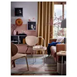 IKEA MAJGULL (ИКЕА МАЙГУЛЛ) — Шторы, 1 пара, на ленте/бежевый/желтый, 145x300 см — фото 3