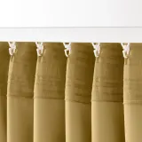 IKEA MAJGULL (ИКЕА МАЙГУЛЛ) — Шторы, 1 пара, на ленте/бежевый/желтый, 145x300 см — фото 5