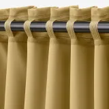 IKEA MAJGULL (ИКЕА МАЙГУЛЛ) — Шторы, 1 пара, на ленте/бежевый/желтый, 145x300 см — фото 7