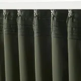 IKEA MAJGULL (ИКЕА МАЙГУЛЛ) — Шторы блэкаут, пара, на ленте/темно-зеленый, 145x300 см — фото 6