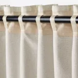 IKEA LÖNNSTÄVMAL (ИКЕА ЛОННСТЭВМАЛ) — Шторы блэкаут, пара, на ленте/бежевые, 145x300 см — фото 8