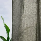 IKEA LENDA (ИКЕА ЛЕНДА) — Штора с креплением, 2 шт, на ленте/светло-серо-зеленый, 140x300 см — фото 2