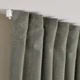 IKEA LENDA (ИКЕА ЛЕНДА) — Штора с креплением, 2 шт, на ленте/светло-серо-зеленый, 140x300 см — фото 4