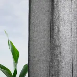 IKEA LENDA (ИКЕА ЛЕНДА) — Штора с креплением, 2 шт, на ленте/темно-серый, 140x300 см — фото 2