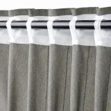 IKEA LENDA (ИКЕА ЛЕНДА) — Штора с креплением, 2 шт, на ленте/темно-серый, 140x300 см — фото 8