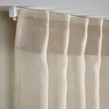 IKEA HÄLLEBRÄCKA (ИКЕА ХЭЛЛЕБРЭКА) — Шторы, 2 шт, на ленте/светло-бежевый, 145x300 см — фото 4