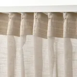 IKEA HÄLLEBRÄCKA (ИКЕА ХЭЛЛЕБРЭКА) — Шторы, 2 шт, на ленте/светло-бежевый, 145x300 см — фото 5