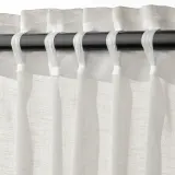 IKEA HÄLLEBRÄCKA (ИКЕА ХЭЛЛЕБРЭКА) — Шторы, 2 шт, на ленте/белые, 145x300 см — фото 6