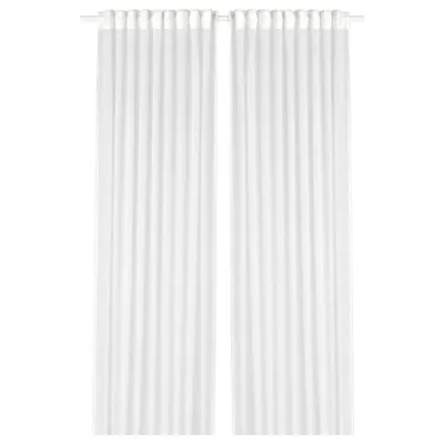 IKEA GJERTRUD (ИКЕА ГЙЕРТРУД) — Шторы, 2 шт, на ленте/белые, 145x300 см