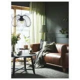 IKEA DYTÅG (ИКЕА ДУТОГ) — Штора, 2 шт, на ленте/зеленая, 145x300 см — фото 3