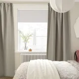 IKEA ANNAKAJSA (ИКЕА АННАКАЙСА) — Шторы, 1 пара, на ленте/светло-серый, 145x300 см — фото 2