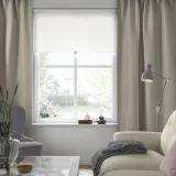 IKEA ANNAKAJSA (ИКЕА АННАКАЙСА) — Шторы, 1 пара, на ленте/светло-серый, 145x300 см — фото 3