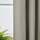 IKEA ANNAKAJSA (ИКЕА АННАКАЙСА) — Шторы, 1 пара, на ленте/светло-серый, 145x300 см — фото 4