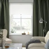 IKEA ANNAKAJSA (ИКЕА АННАКАЙСА) — Шторы, 1 пара, на ленте/темно-зеленый, 145x300 см — фото 6