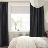 IKEA ANNAKAJSA (ИКЕА АННАКАЙСА) — Шторы, 1 пара, на ленте/антрацит, 145x300 см — фото 2