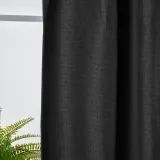 IKEA ANNAKAJSA (ИКЕА АННАКАЙСА) — Шторы, 1 пара, на ленте/антрацит, 145x300 см — фото 3