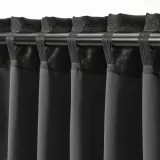 IKEA ANNAKAJSA (ИКЕА АННАКАЙСА) — Шторы, 1 пара, на ленте/антрацит, 145x300 см — фото 5