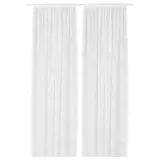 IKEA ALVINE (ИКЕА АЛВИНЕ) — SPETS Шторы, 1 пара, на туннеле/кремовые, 145x300 см — фото 1