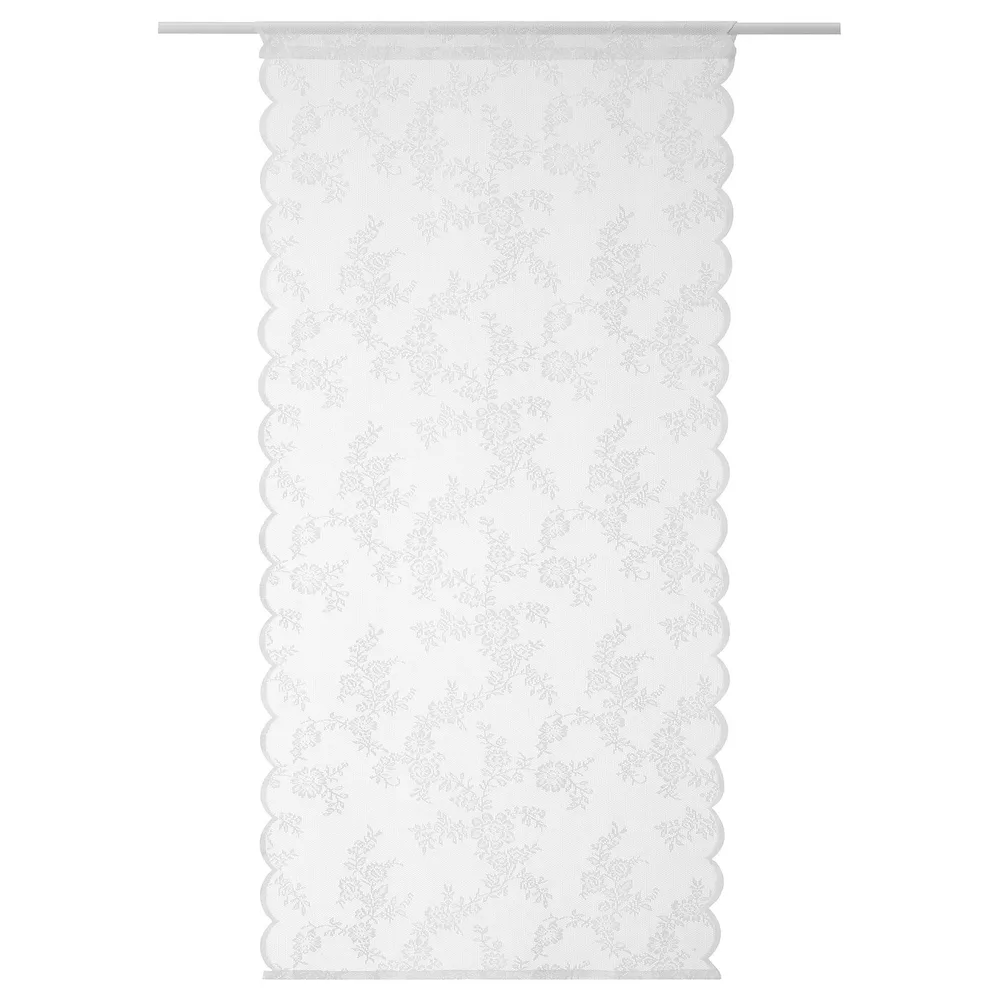 IKEA ALVINE (ИКЕА АЛВИНЕ) — SPETS Штора, 1 шт, на туннеле/белая, 60x120 см