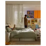 IKEA ÄNGSFRYLE (ИКЕА ЭНГСФРУЛЕ) — Штора, 1 шт, на ленте/белая, 300x300 см — фото 3