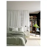 IKEA ÄNGSFRYLE (ИКЕА ЭНГСФРУЛЕ) — Штора, 1 шт, на ленте/белая, 300x300 см — фото 4