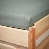 IKEA VÅRVIAL (ИКЕА ВОРВИАЛ) — Простыня для шезлонга на резинке, серо-зеленая, 80x200 см — фото 3