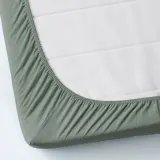 IKEA VÅRVIAL (ИКЕА ВОРВИАЛ) — Простыня для шезлонга на резинке, серо-зеленая, 80x200 см — фото 4