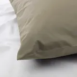 IKEA ULLVIDE (ИКЕА УЛЛВИДЕ) — Наволочка, серо-бежевый, 50x60 см — фото 2