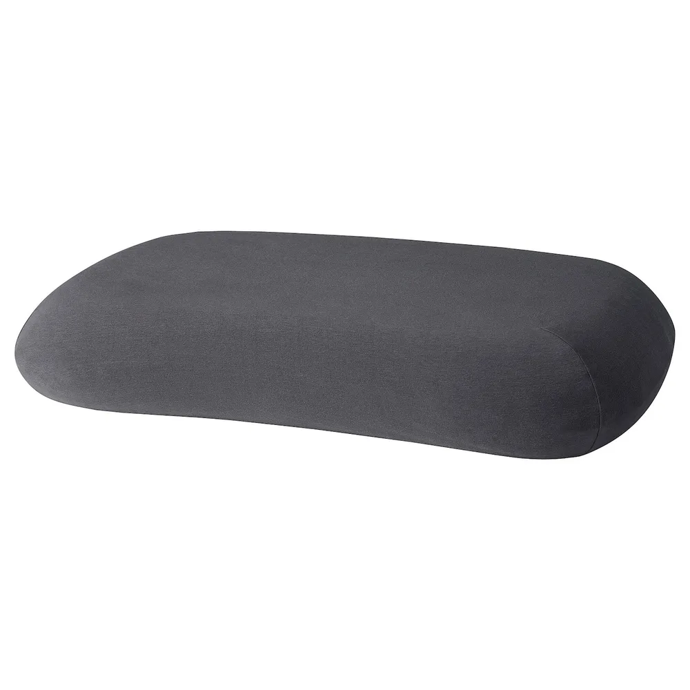 IKEA TÖCKENFLY (ИКЕА ТОКЕНФЛУ) — Эргономичная наволочка, серая, 29x43 см