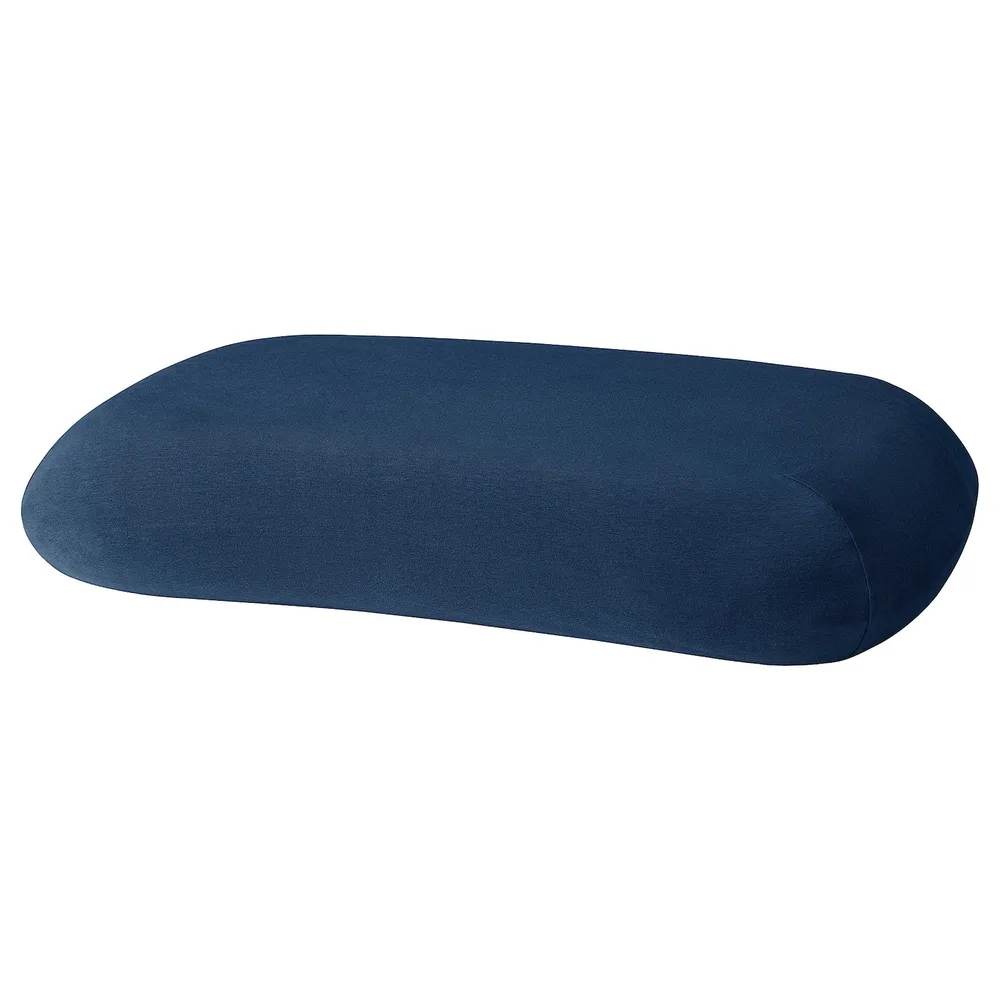 IKEA TÖCKENFLY (ИКЕА ТОКЕНФЛУ) — Эргономичная наволочка, темно-синий, 29x43 см