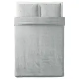 IKEA SPJUTVIAL (ИКЕА СПЙУТВИАЛ) — Пододеяльник и 2 наволочки, светло-серый/меланж, 200x200/50x60 см — фото 6