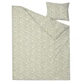 IKEA SORGMANTEL (ИКЕА СОРГМАНТЕЛ) — Пододеяльник и наволочка, белый/зеленый, 150x200/50x60 см — фото 5