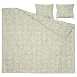IKEA SORGMANTEL (ИКЕА СОРГМАНТЕЛ) — Пододеяльник и 2 наволочки, белый/зеленый, 200x200/50x60 см — фото 5