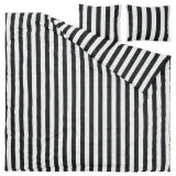 IKEA SLÅNHÖSTMAL (ИКЕА СЛОНХОСТМАЛ) — Пододеяльник и 2 наволочки, черный/белый/полосатый, 200x200/50x60 см — фото 5