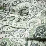 IKEA RODGERSIA (ИКЕА РОДГЕРСИА) — Пододеяльник и наволочка, зеленый/белый, 150x200/50x60 см — фото 5