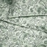 IKEA RODGERSIA (ИКЕА РОДГЕРСИА) — Пододеяльник и 2 наволочки, зеленый/белый, 200x200/50x60 см — фото 4