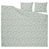 IKEA RODGERSIA (ИКЕА РОДГЕРСИА) — Пододеяльник и 2 наволочки, зеленый/белый, 200x200/50x60 см — фото 6