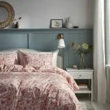 IKEA RODGERSIA (ИКЕА РОДГЕРСИА) — Пододеяльник и 2 наволочки, розовый/белый, 200x200/50x60 см — фото 2