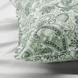 IKEA RODGERSIA (ИКЕА РОДГЕРСИА) — Наволочка, зеленый/белый, 50x60 см — фото 2